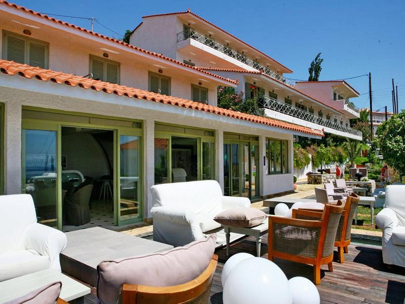 Sandy Bay Hotel Plomari Exterior photo