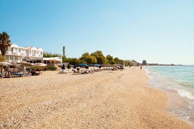 Sandy Bay Hotel Plomari Exterior photo