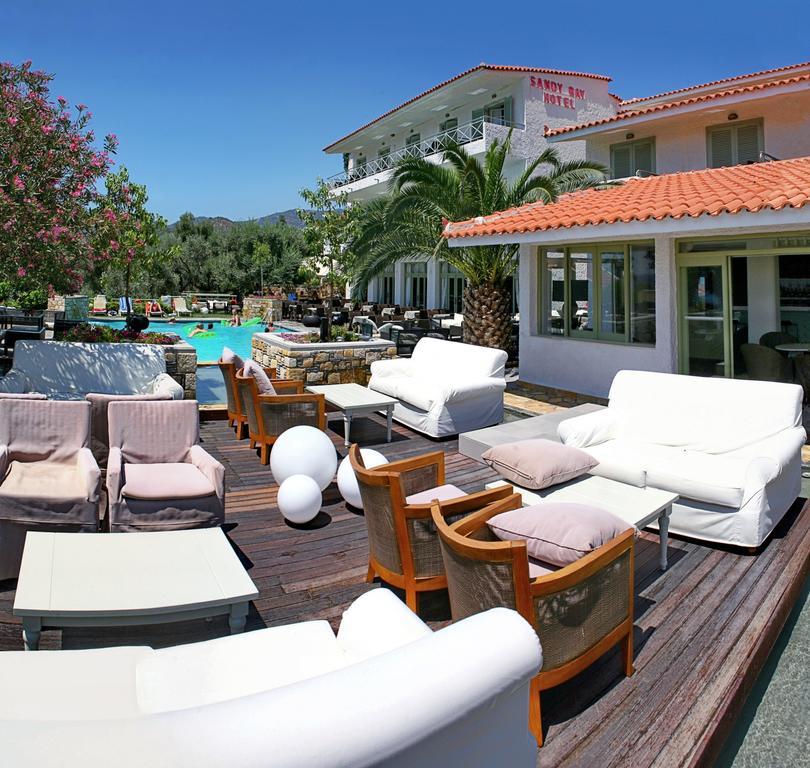 Sandy Bay Hotel Plomari Exterior photo