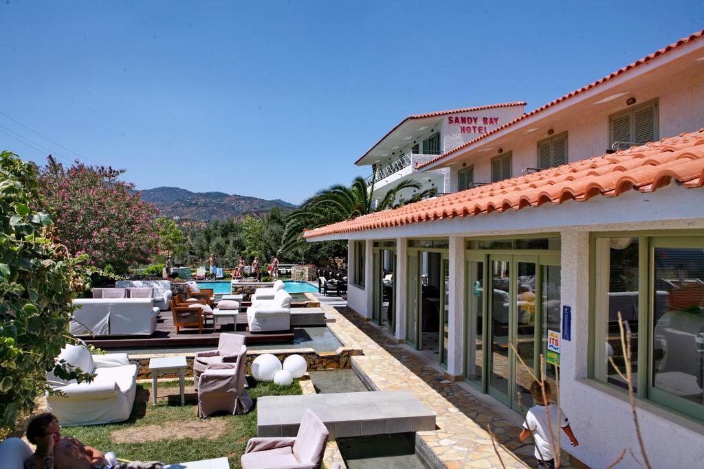 Sandy Bay Hotel Plomari Exterior photo